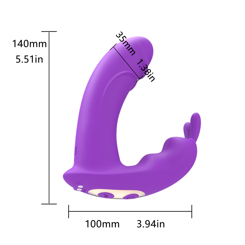 RS-W187 Dual Motors Rabbite Sex Strap on Vibrator for Women Realistic Didlo Shape Vibrator Adult Toys with APP Remote Controlled