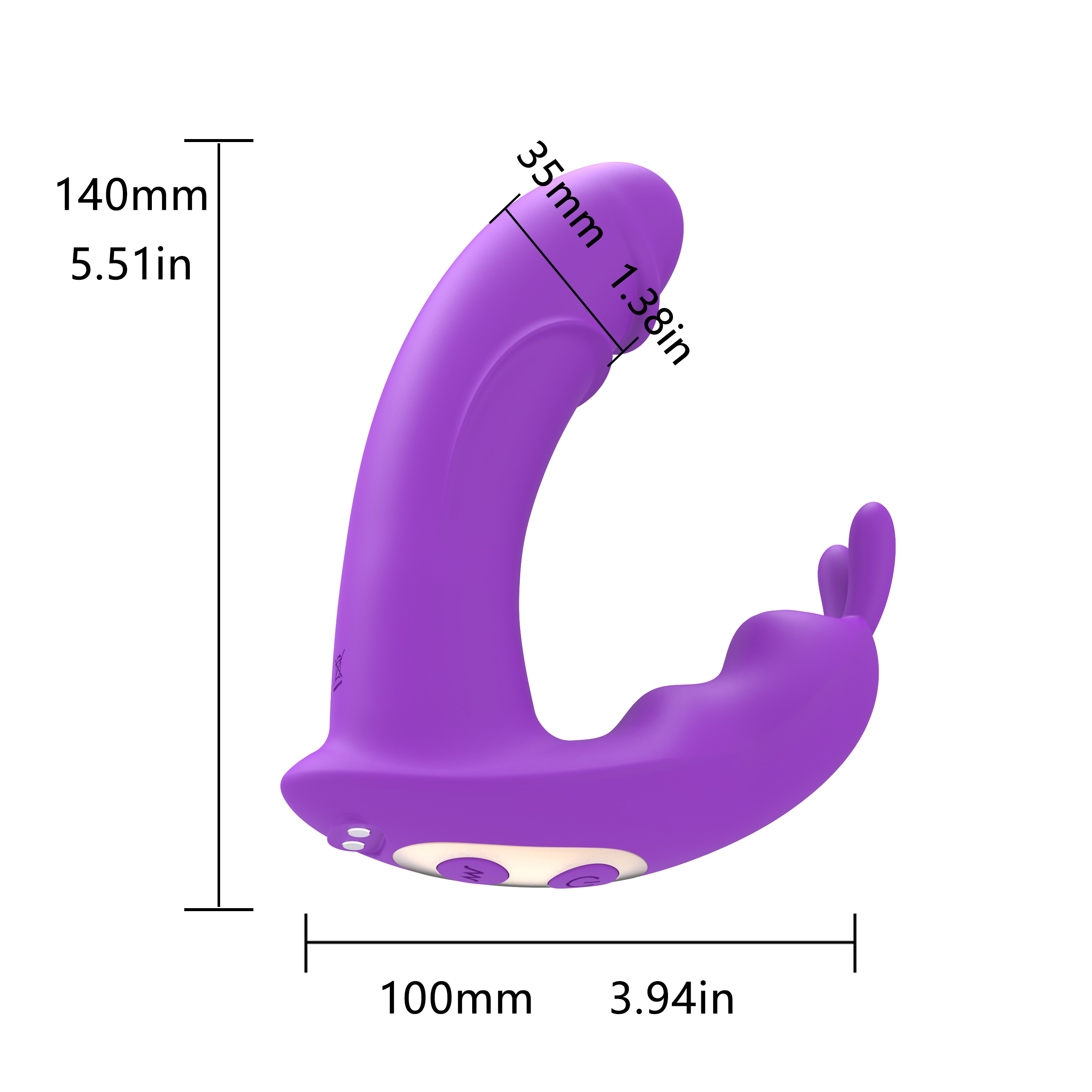 RS-W187 Dual Motors Rabbite Sex Strap on Vibrator for Women Realistic Didlo Shape Vibrator Adult Toys with APP Remote Controlled