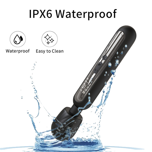 RS-W214 Wand Massager Clit Stimulator with Display Adult Sex Toy 10 Patterns & 4 Speeds Vibrator for Women