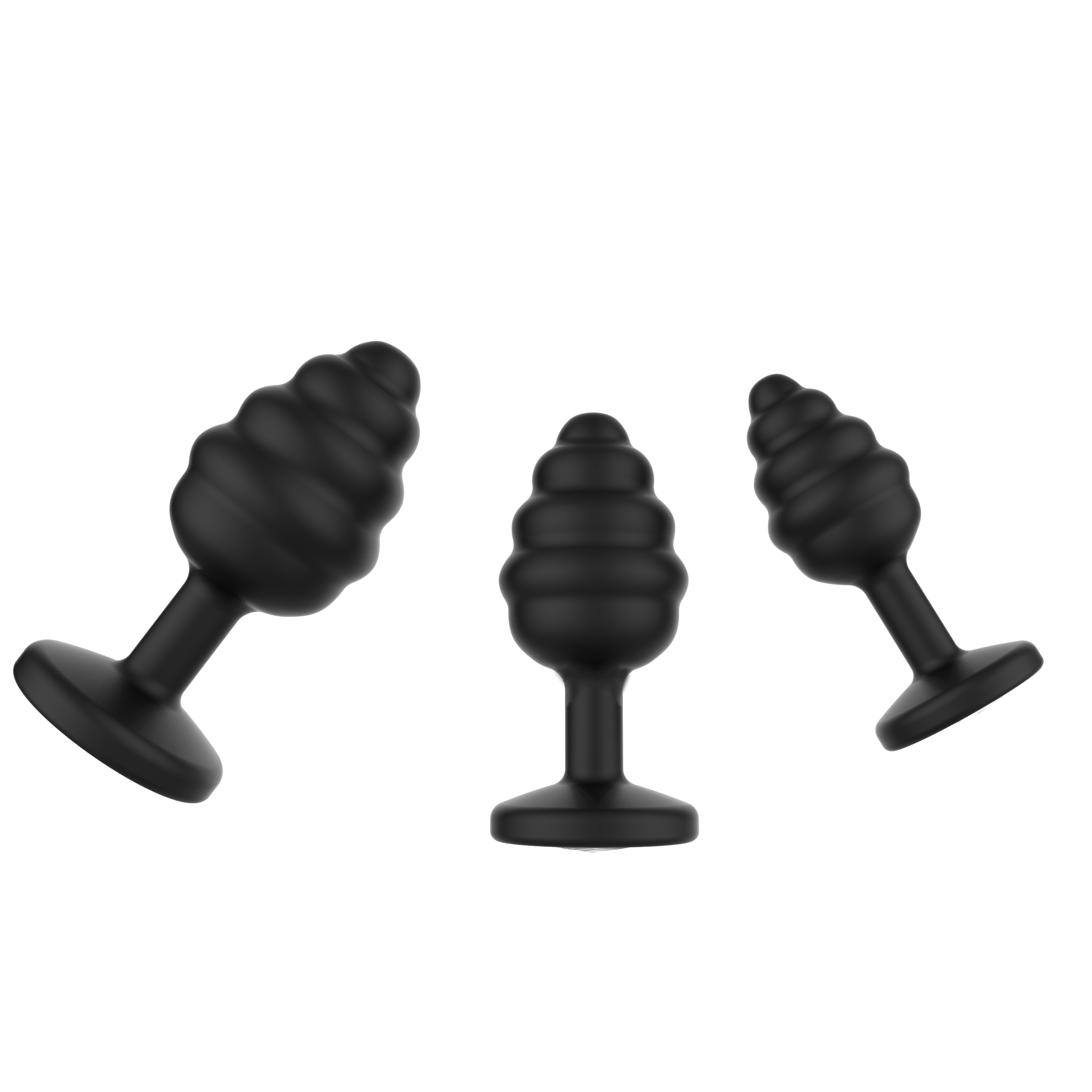RS-A212 Heart shaped Diamond Anal Butt Plug Three Size Set Adult Anal Toys Ass Stimulation Sex Products for Couple