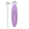 RS-W095 Mini Bullet Vibrator for Women Masturbation Vagina Nipples Clitoral Stimulator with 10 Vibration Modes Vibrating Finger Massager Sex Toy for Women