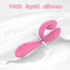 RS-W190 Fashon Musical Symbol-Shaped Full Liquid Silicone G-pot Sex Vibrator for Woman with 10 Frequencies Dual Motor Vibrating