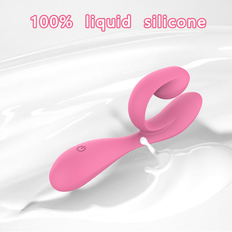 RS-W190 Fashon Musical Symbol-Shaped Full Liquid Silicone G-pot Sex Vibrator for Woman with 10 Frequencies Dual Motor Vibrating