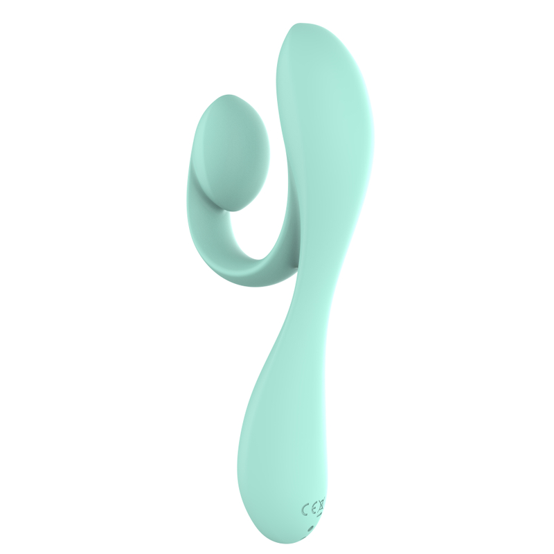 RS-W190 Fashon Musical Symbol-Shaped Full Liquid Silicone G-pot Sex Vibrator for Woman with 10 Frequencies Dual Motor Vibrating
