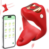 RS-M137 Intelligent Remote Control Vibrating Cock Ring with Flexible Tongue Adult Penis Toys for Man