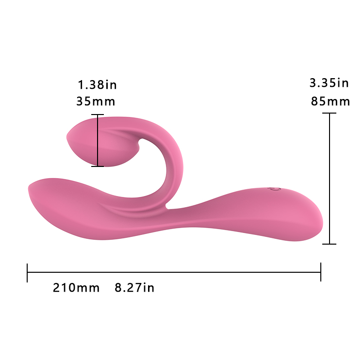 RS-W190 Fashon Musical Symbol-Shaped Full Liquid Silicone G-pot Sex Vibrator for Woman with 10 Frequencies Dual Motor Vibrating