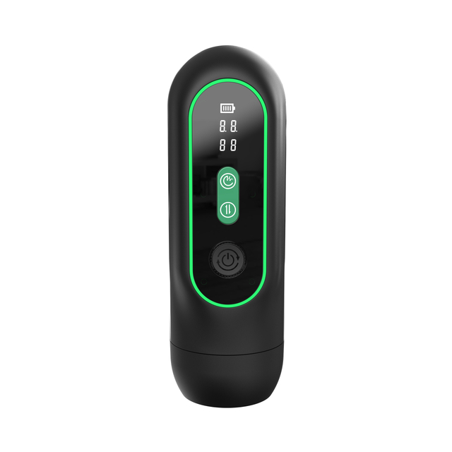 RS-M065 Male Masturbation Cup with 15 Telescopic 4 Sucking and 9 Vibration Automatic Penis Stimulation Pocket Pussy for Men