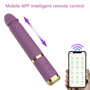 RS-A270 Mobile APP Intelligent Remote Control Realistic Dildo with 42° Heating Automatic Telescoping Sex Vibrator for Couple Sex Toys Adult 10 Vibrating