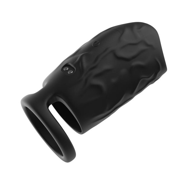 RS-M139 Magnetic Charging Realistic Texture Penis Sleeve APP Control 10 Vibration Penis Vibrator for Male Sex Products