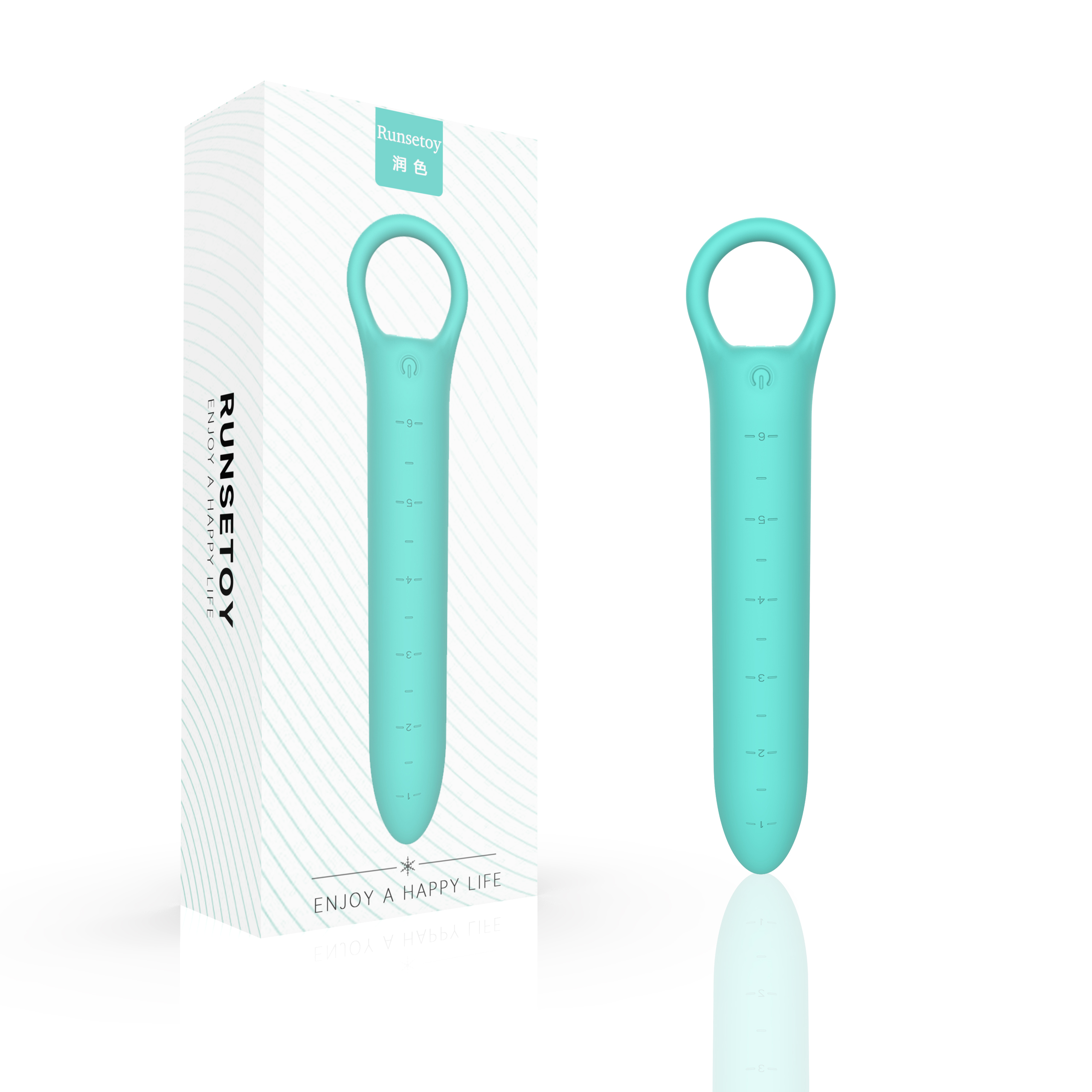 RS-A278 Factory Customized Anal Plug with Scale 10-frequency Vibration And Magnetic Charging Anal Vibrator