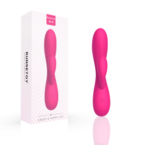 RS-W040 Magnetic Charging Rabbit Vibrator for Women Dual Vibrating Massager Sex Vibrator with 10 Vibration Settings