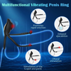 RS-M138 Multifunctional Vibrating Penis Ring Double-ring Extension and Intense Stimulation with 10 Vibration Modes Cock Ring Vibrator