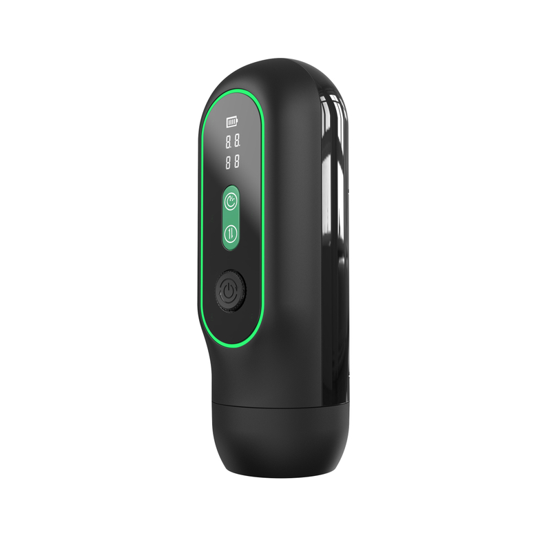 RS-M065 Male Masturbation Cup with 15 Telescopic 4 Sucking and 9 Vibration Automatic Penis Stimulation Pocket Pussy for Men