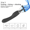 RS-W037 Clit Licker And Clitoral Licking Toy 3-in-1 Vibrator with Clit Suck Function 8 Vibration And 8 Tongue Licking Modes Clitoral Pump Oral Sex Toy