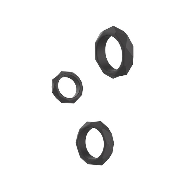 RS-M024 3 Sizes Penis Ring Silicone Cock Rings for Men Erection Sex Aids Cockring Cock Sexual Stimulation Device Pleasure Ring for Man