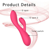 RS-W040 Magnetic Charging Rabbit Vibrator for Women Dual Vibrating Massager Sex Vibrator with 10 Vibration Settings