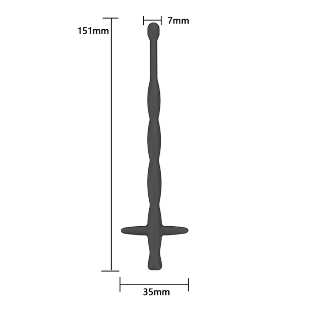 RS-M044 Silicone Chastity Holy Urethral Sound Beads Urethral Plug Urinary Dilator Urethra Masturbation Rod for Men