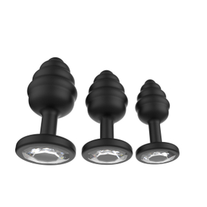 RS-A212 Heart shaped Diamond Anal Butt Plug Three Size Set Adult Anal Toys Ass Stimulation Sex Products for Couple