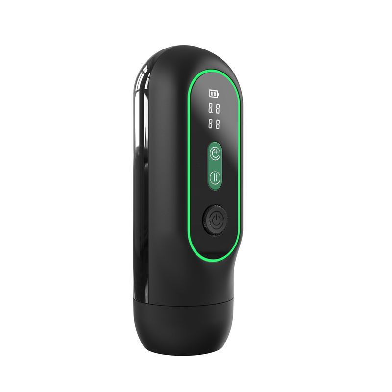 RS-M065 Male Masturbation Cup with 15 Telescopic 4 Sucking and 9 Vibration Automatic Penis Stimulation Pocket Pussy for Men