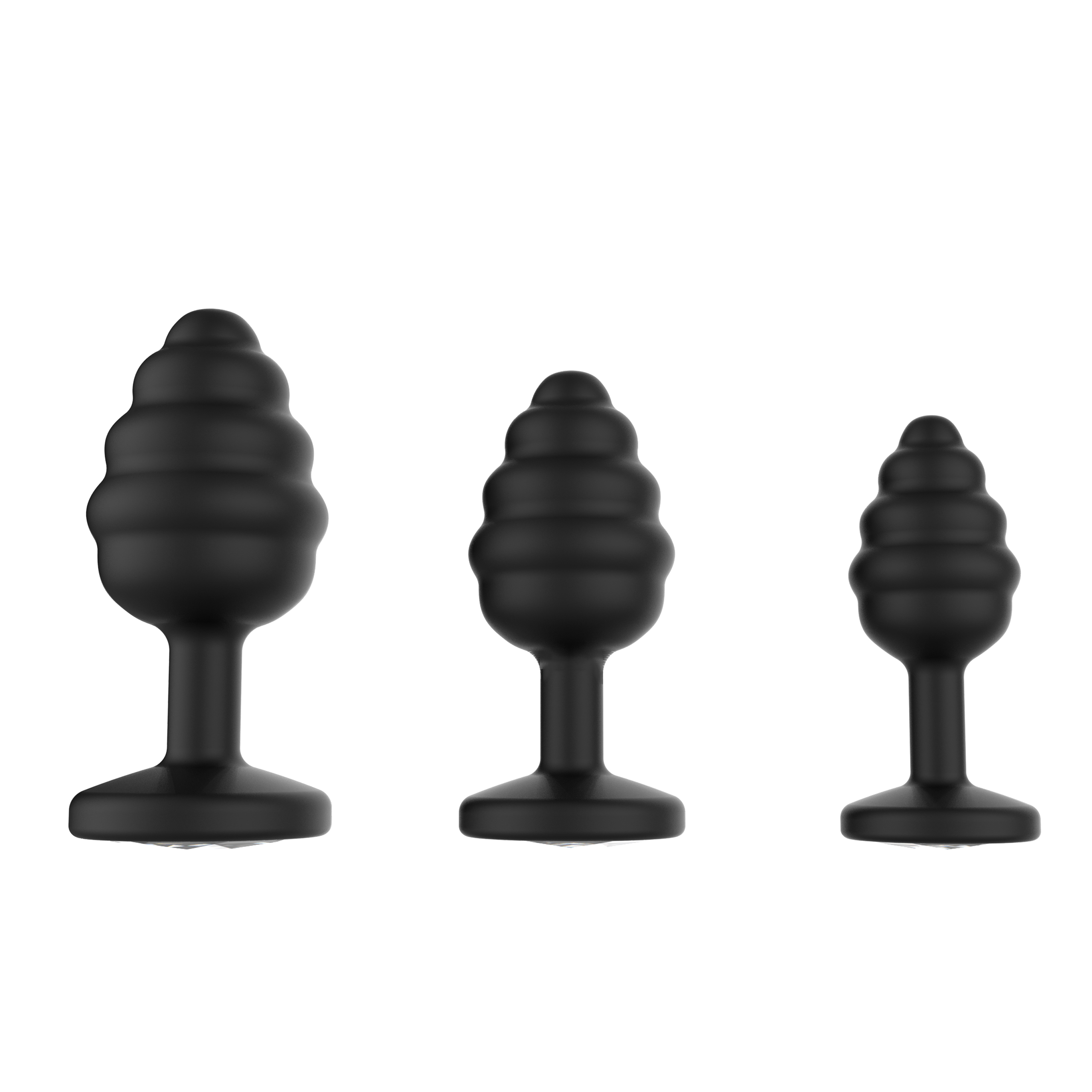 RS-A212 Heart shaped Diamond Anal Butt Plug Three Size Set Adult Anal Toys Ass Stimulation Sex Products for Couple