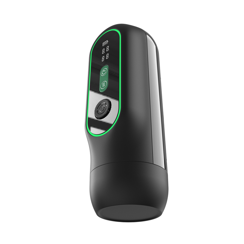 RS-M065 Male Masturbation Cup with 15 Telescopic 4 Sucking and 9 Vibration Automatic Penis Stimulation Pocket Pussy for Men