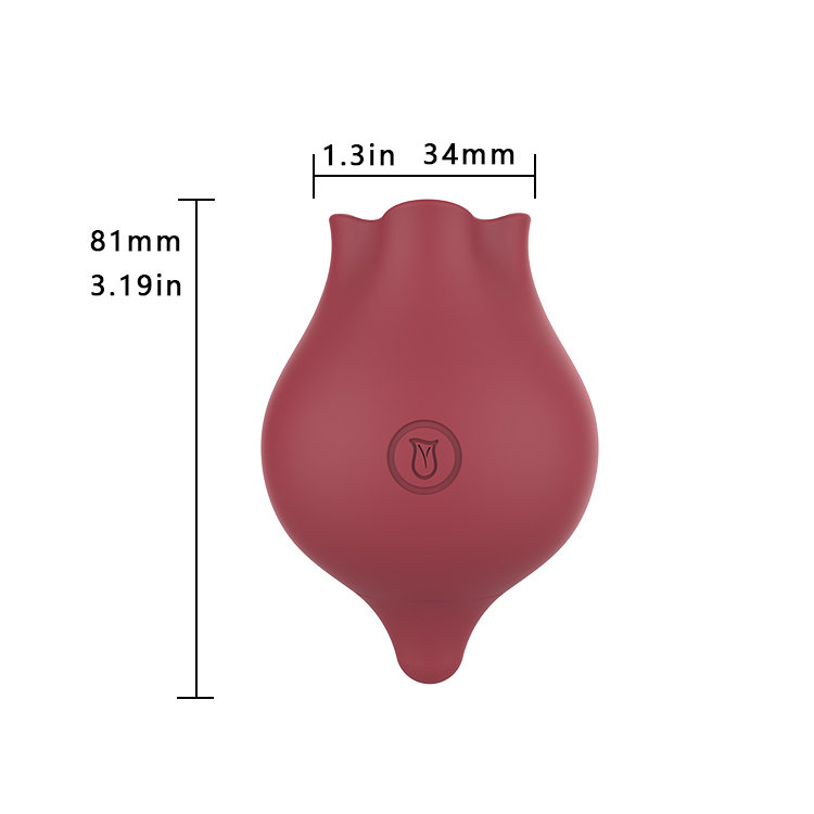RS-W015 Rose Shape Sucking Vibrator Clitoral Nipple Stimulator with 10 Modes Mini Massager for Women Female Sex Toys