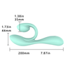 RS-W190 Fashon Musical Symbol-Shaped Full Liquid Silicone G-pot Sex Vibrator for Woman with 10 Frequencies Dual Motor Vibrating