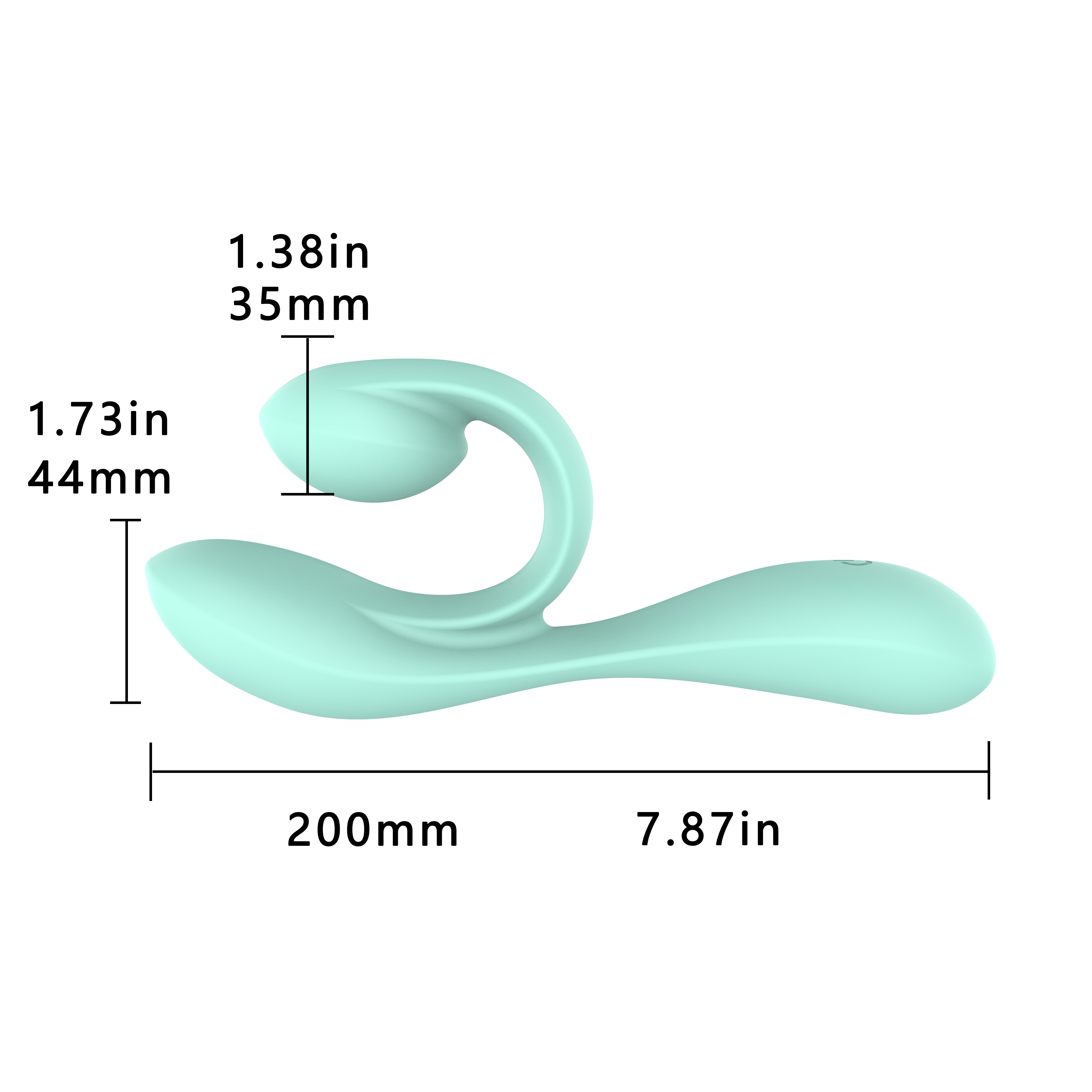 RS-W190 Fashon Musical Symbol-Shaped Full Liquid Silicone G-pot Sex Vibrator for Woman with 10 Frequencies Dual Motor Vibrating