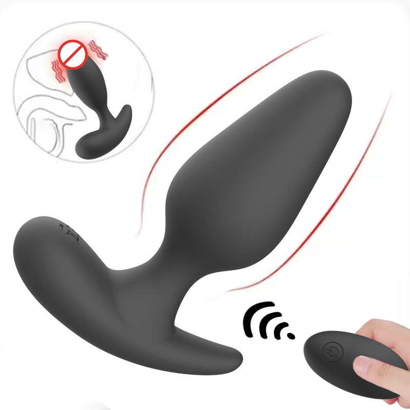 RS-A001 Vibrating Prostate Massager Remote Controlled 10 Speeds G-Spot Anal Vibrator Anal Sex Toy for Couple