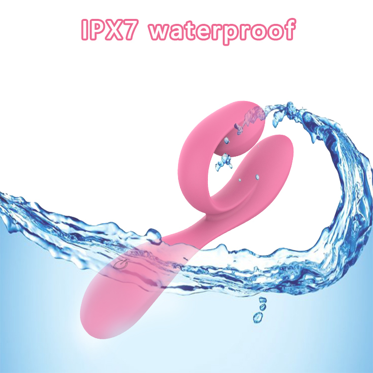 RS-W190 Fashon Musical Symbol-Shaped Full Liquid Silicone G-pot Sex Vibrator for Woman with 10 Frequencies Dual Motor Vibrating